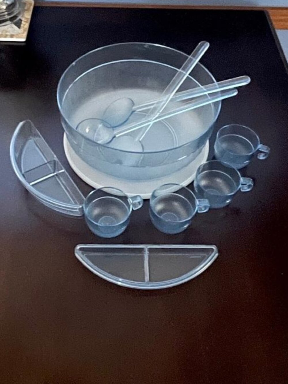 Vintage Tupperware Preludio Salad / Punch Bowl with seal & accessories